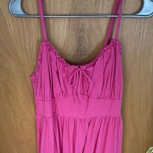 Old Navy Pink Spaghetti-Strap Midi Dress